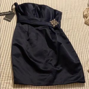 Navy cocktail dress